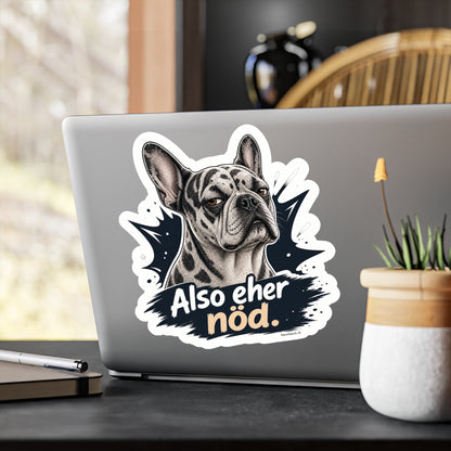 Also eher nöd – Swiss Frenchie Vinyl Sticker