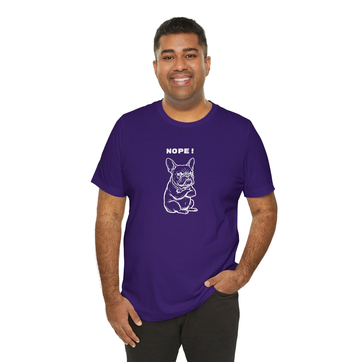 NOPE. Keine Diskussion. Frenchie-Shirt
