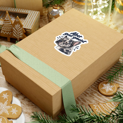 Aber guet gmeint – Swiss Frenchie Vinyl Sticker