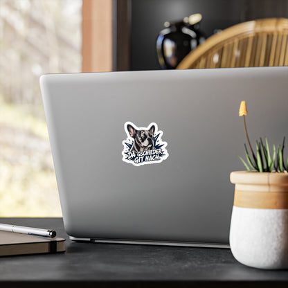 Dä Gschieder git nach – Swiss Frenchie Vinyl Sticker