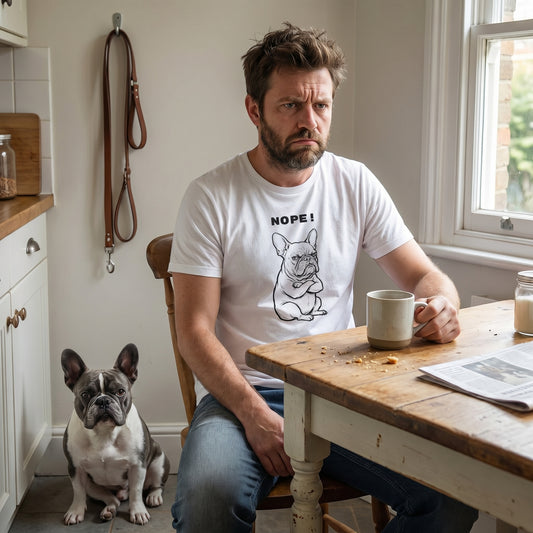 NOPE. Keine Diskussion. Frenchie-Shirt